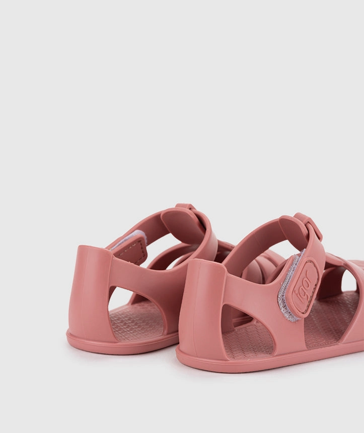 Givenchy Sandals Igor Girl's Nemo Solid Sandals, Nuevo Rosa