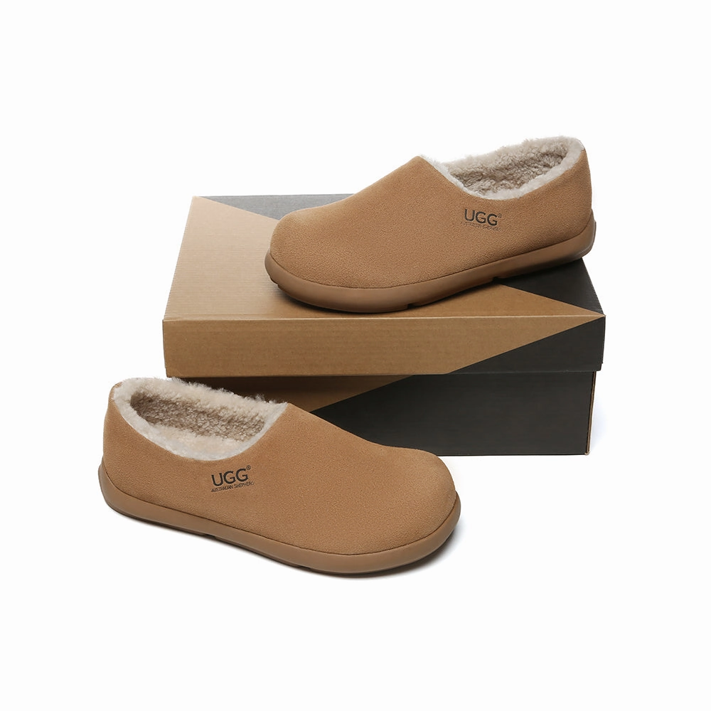 Amazon Slippers With Support AUSTRALIAN SHEPHERD UGG Slippers Sheepskin Wool Ankle Clog Brett