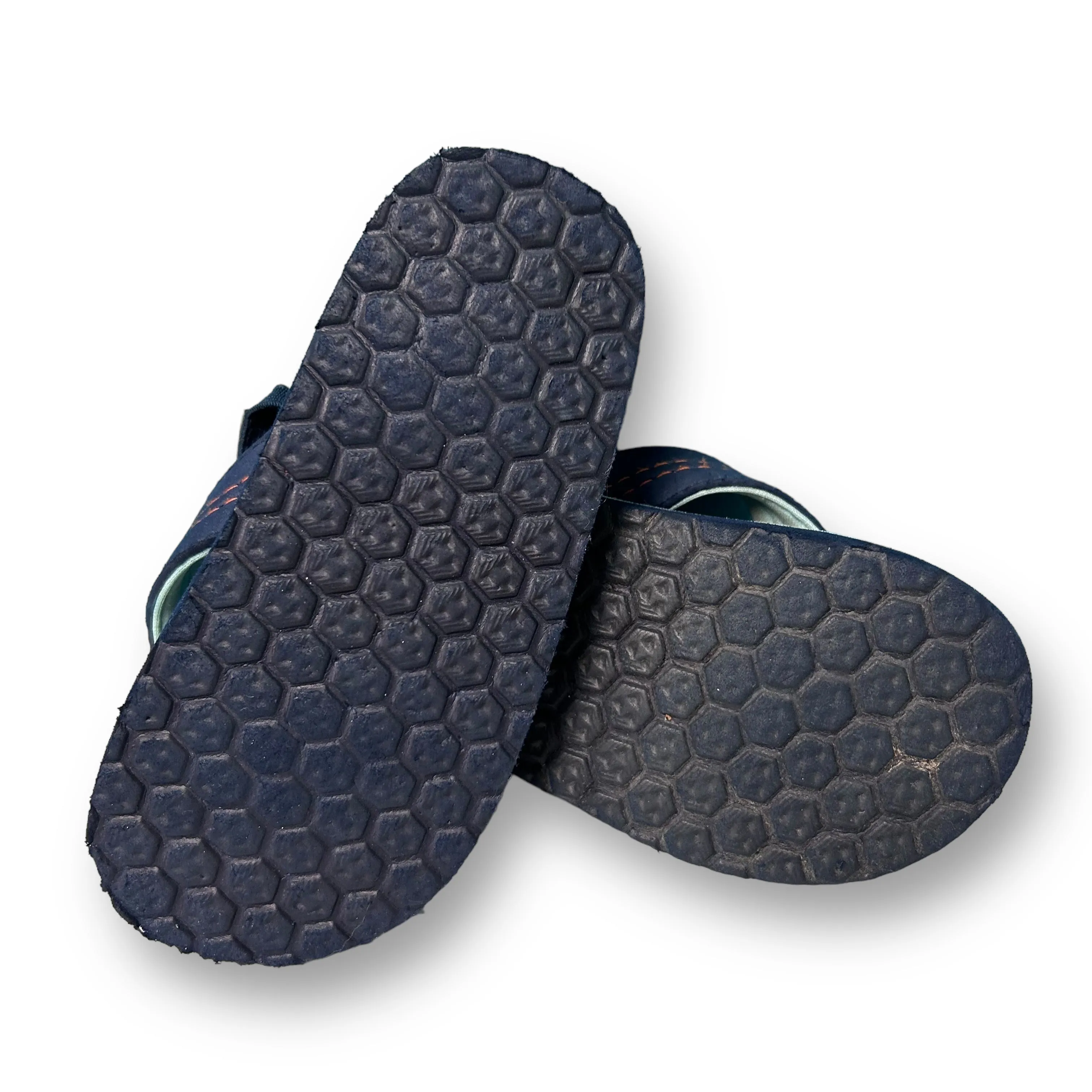 Flip Flops Song Lyrics Toddler Beach Sandals Boys Size 9/10 Navy Palm Tree Slingback Thongs