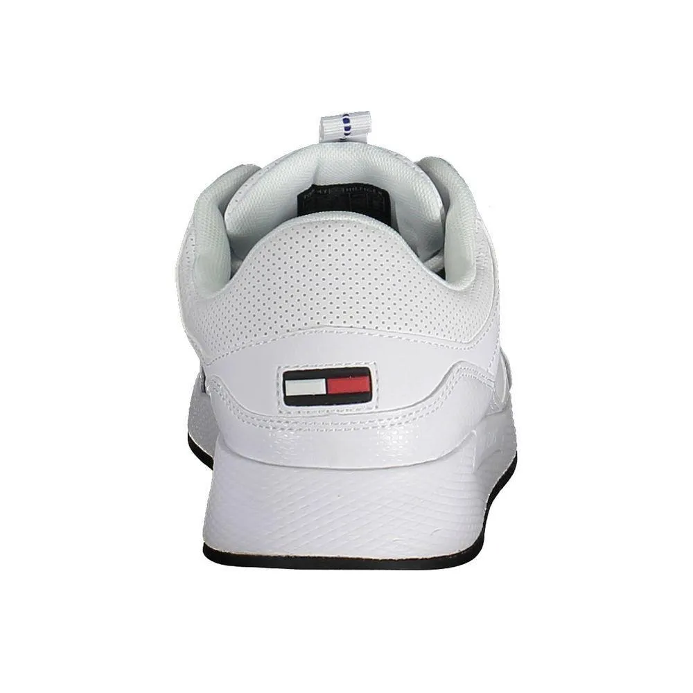 Tommy Hilfiger White Polyester Sneaker Armani Sneakers