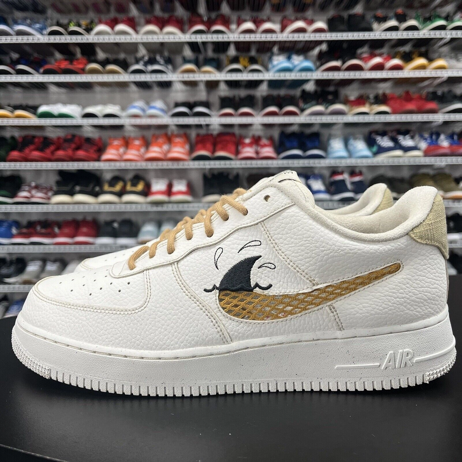 Air Force 1 Low LV8 Sun Club Wheat Grass DM0117-100 Sz 11.5 Missing Insoles Asics Shoe Fit Guide