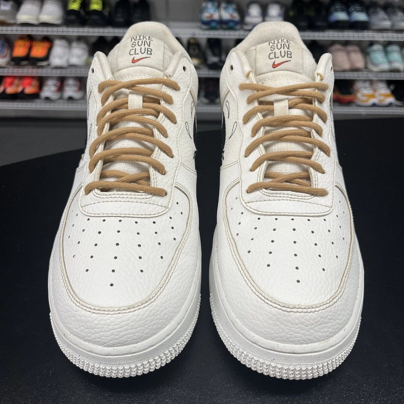 Air Force 1 Low LV8 Sun Club Wheat Grass DM0117-100 Sz 11.5 Missing Insoles Asics Gel Superion 5 Running Shoes