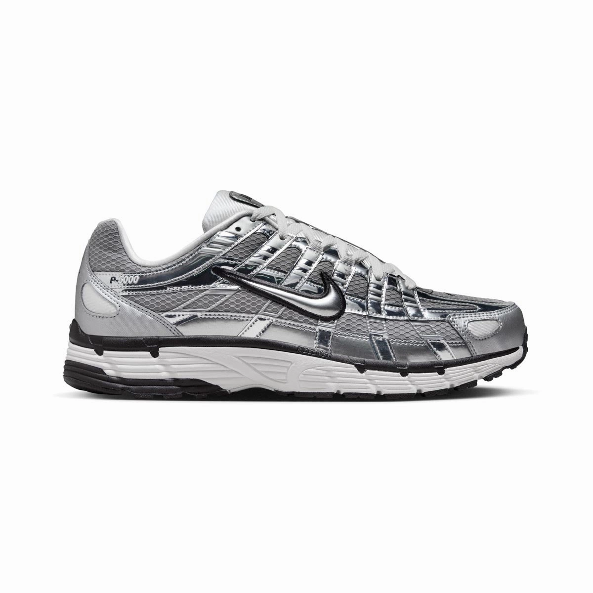 Nike P-6000 'Metallic Silver' Men's Shoes Asics Leather Tennis Shoes