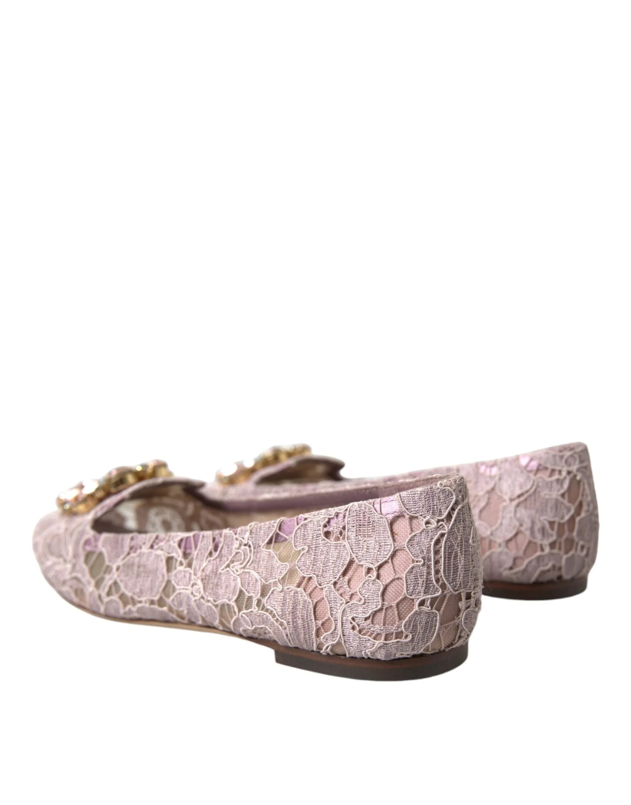 Tuxedo Loafers Pink Lace Crystal Ballet Flats Loafers Shoes