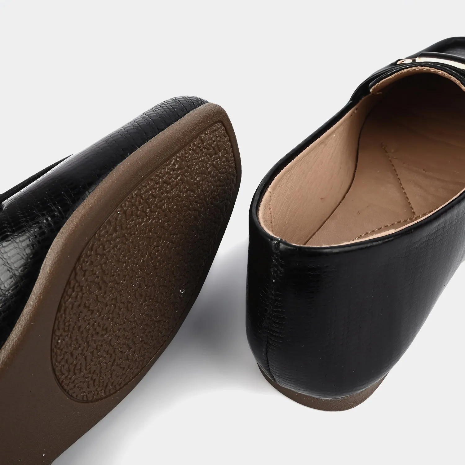 Socks With Loafers Or Not Girls Loafer OS-05-BLACK