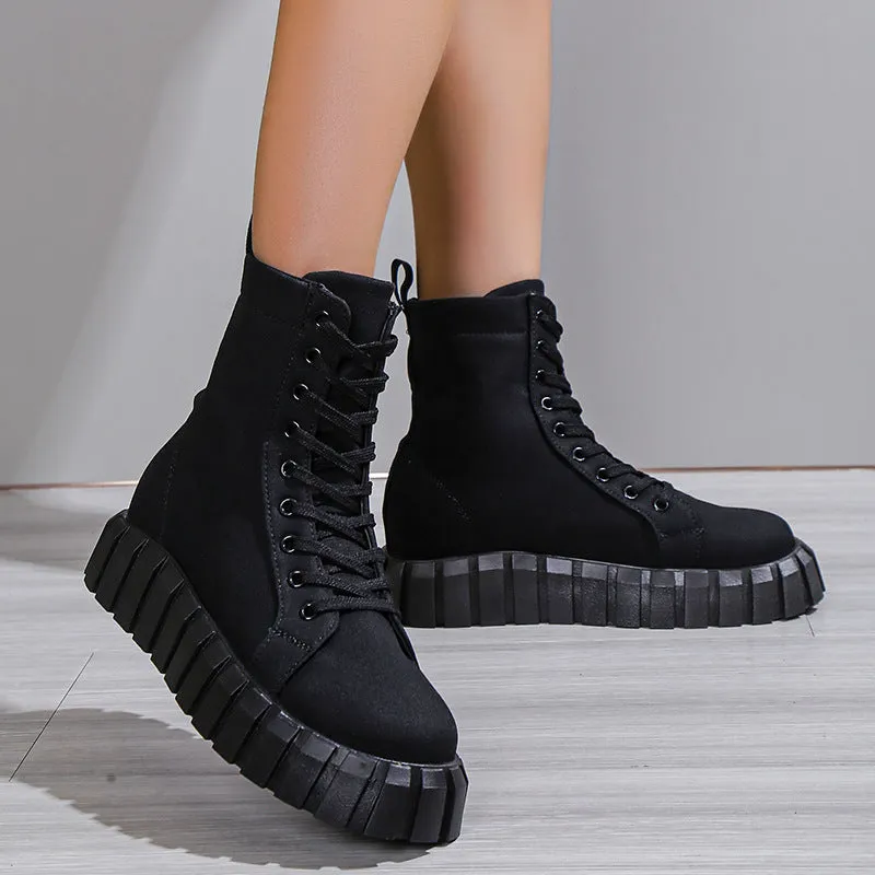 Best Running Shoes Overpronation Leopard Print Women Shoes Platform Boots