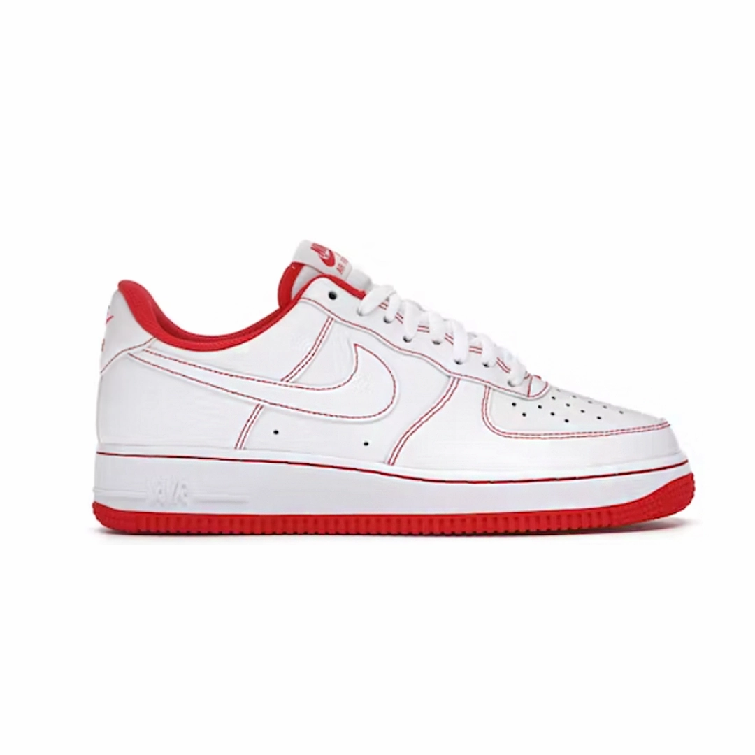 Nike Air Force 1 Low '07 White University Red Asics Gel Indoor Court Shoes