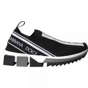 Dolce & Gabbana Black White Slip On Sorrento Sneakers Shoes Seavees Sneakers