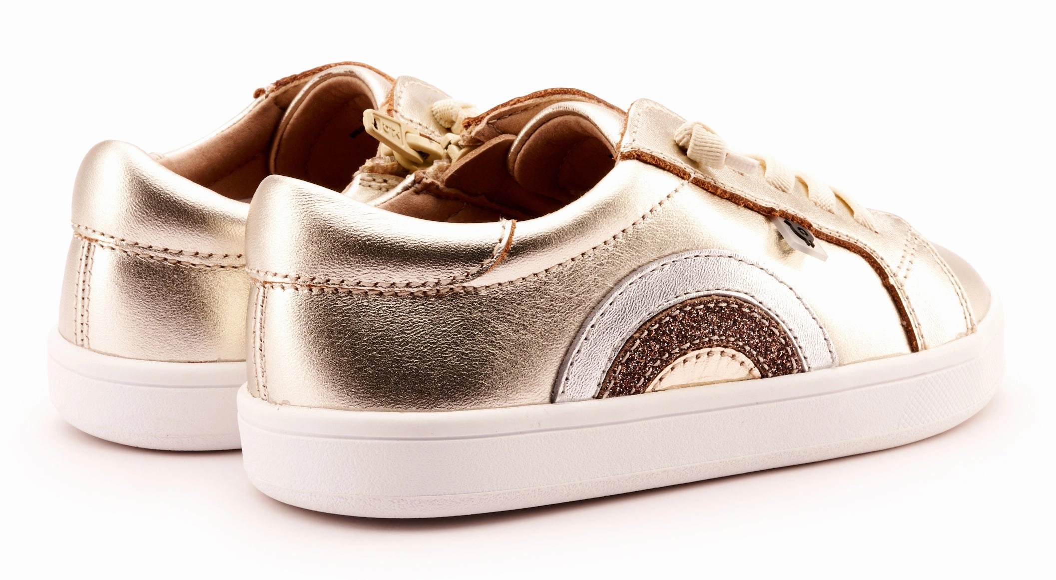 X Star Wars Nmd Runner R1 Casual Shoes Old Soles Girl's 1010 Rainbow Jumpa Casual Shoes - Titanium / Silver / Glam Choc / Gold