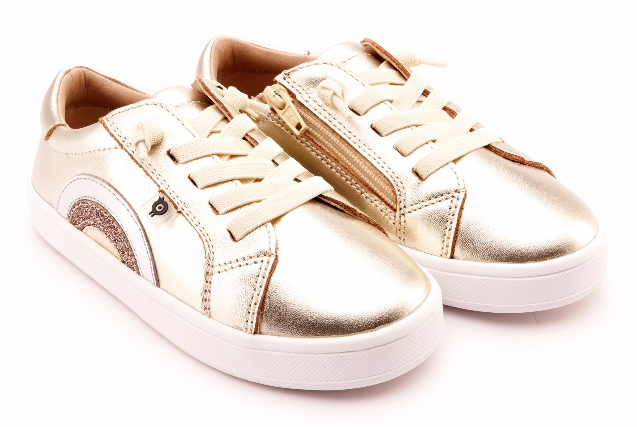 Casual Twisted X Shoes Old Soles Girl's 1010 Rainbow Jumpa Casual Shoes - Titanium / Silver / Glam Choc / Gold