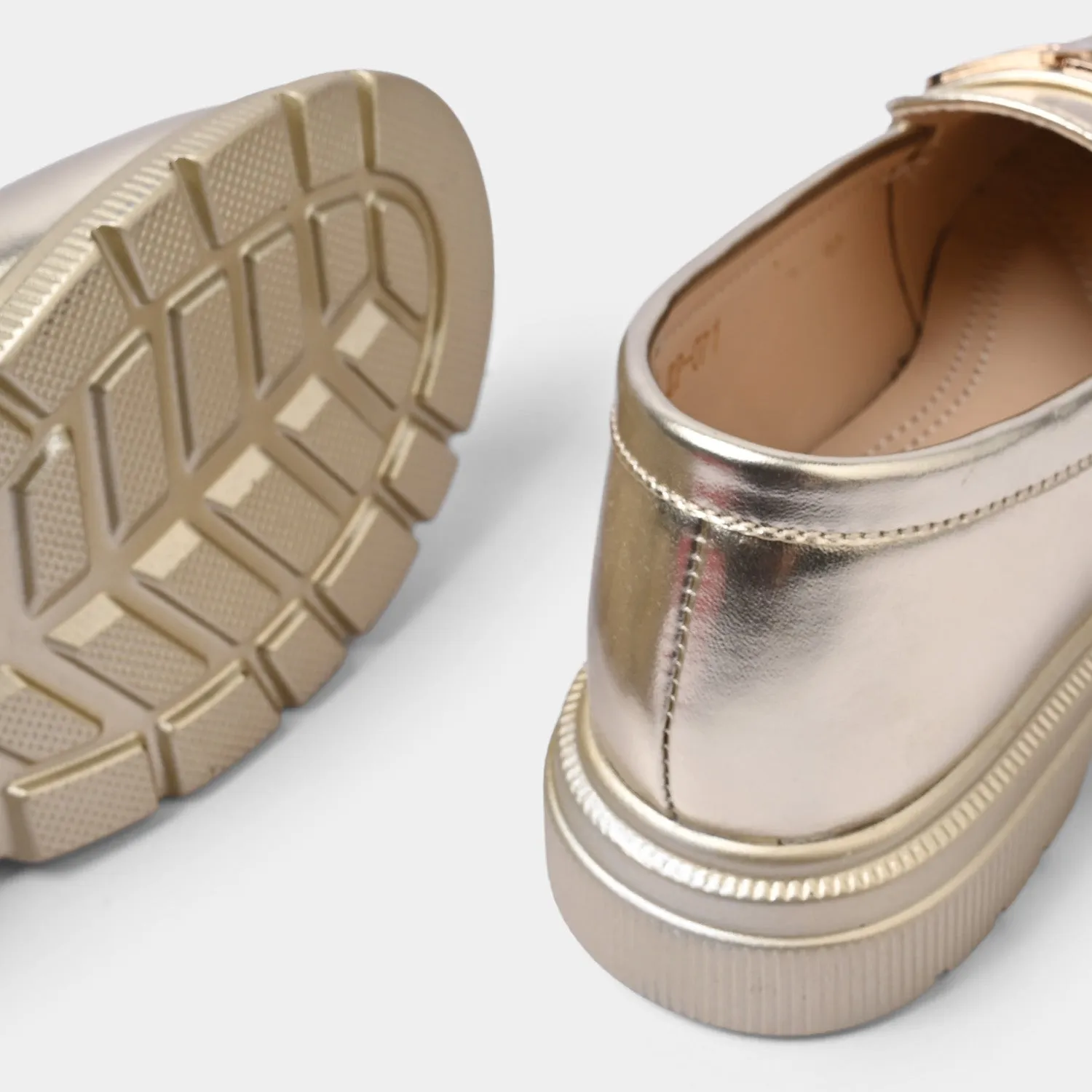 Shoe Trees For Loafers Girls Loafer ZP-071-GOLDEN