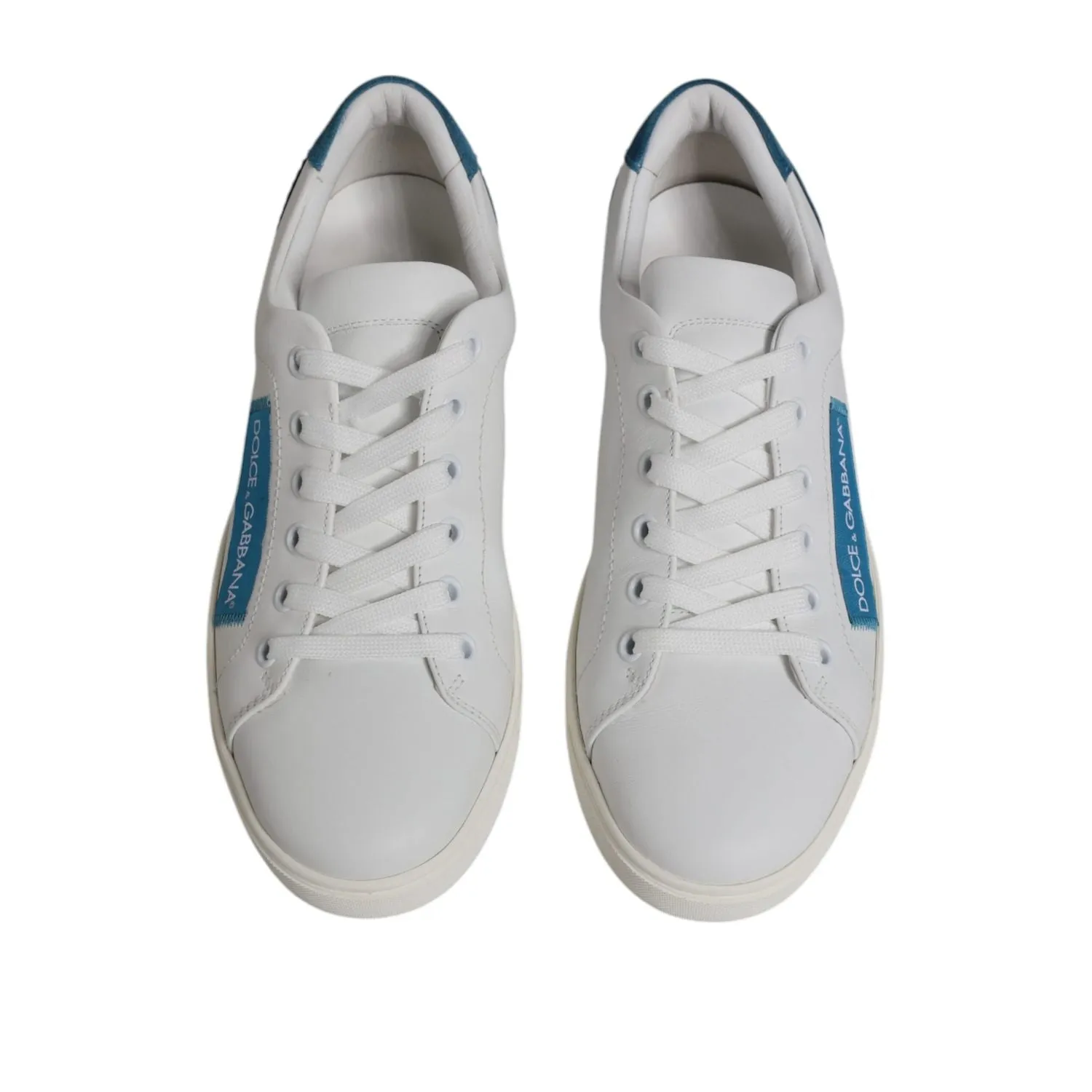 Dolce & Gabbana White London Calf Leather Sneakers Shoes Pumas Sneakers