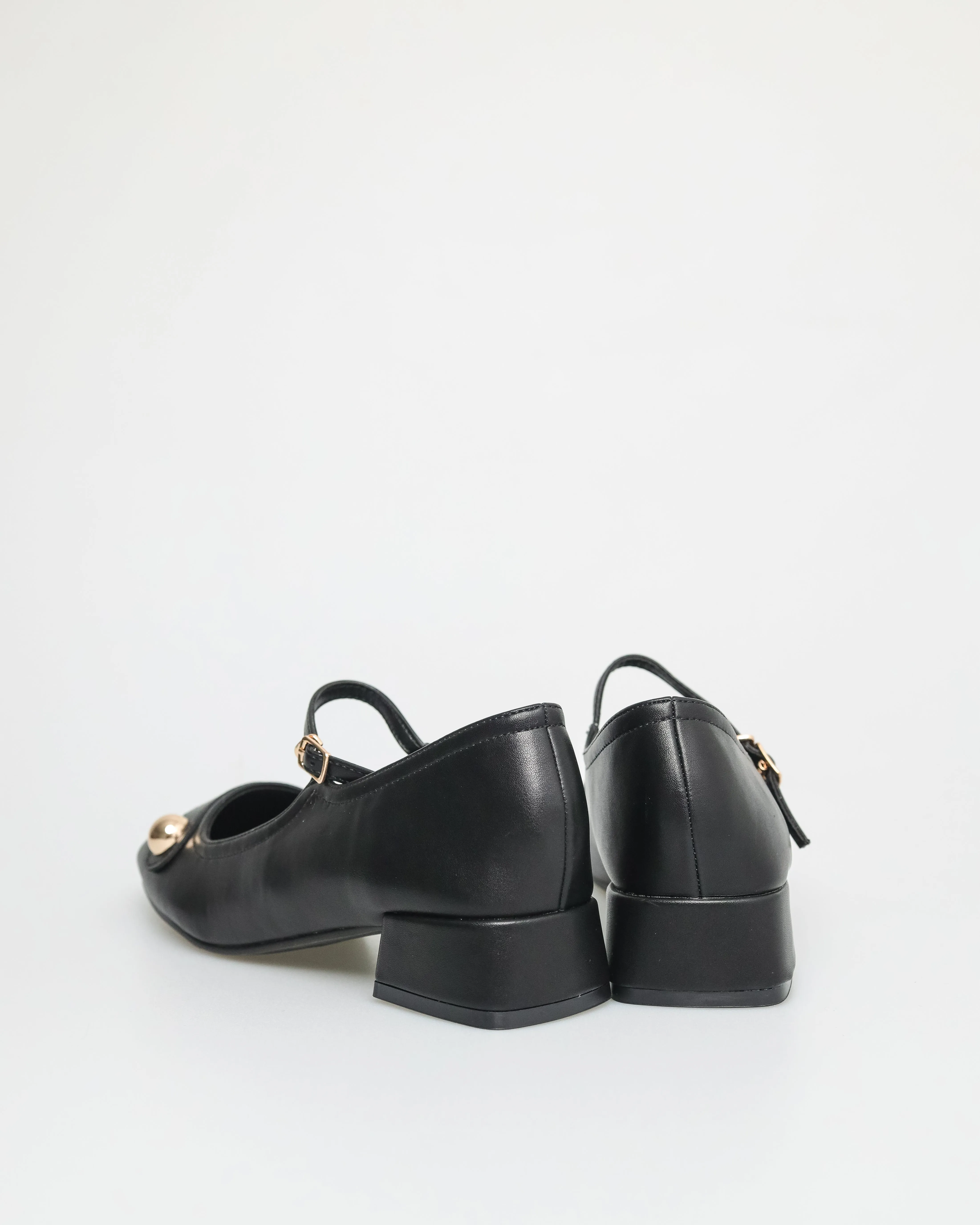 Tomaz NN212 Ladies Button Mary Janes Low Heels Informal Shoes Casual