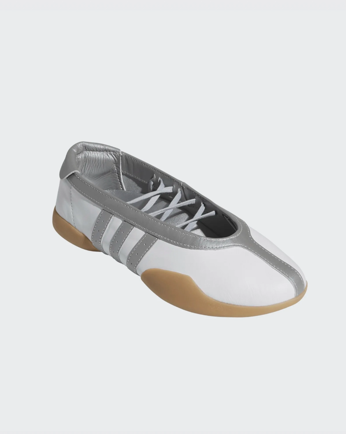 Adidas Tokyo Shoe Taekwondo ballet shoes in white and silver