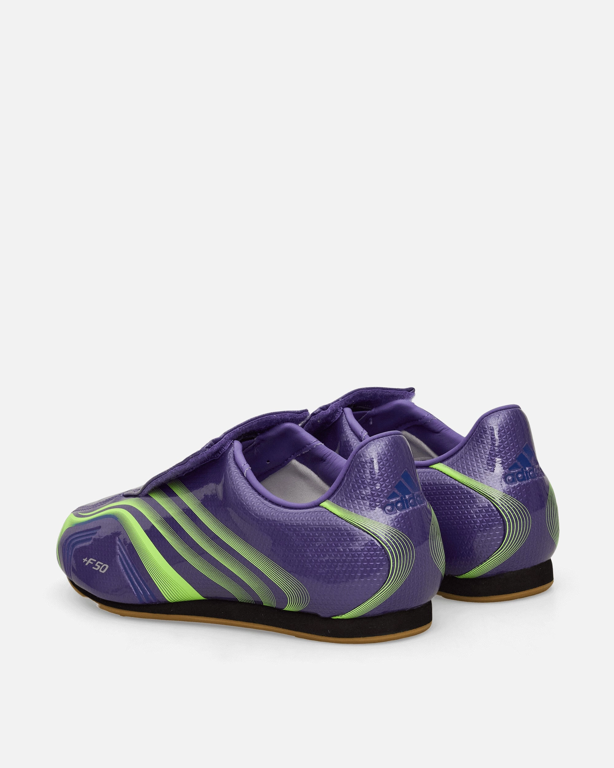 New Adidas Gym Shoes Taekwondo F50 Sneakers Purple Rush / Lucid Lemon
