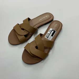 Tan Sandals Flip Flops Cl By Laundry, Size 6.5 Sr Truth Table Flip Flop