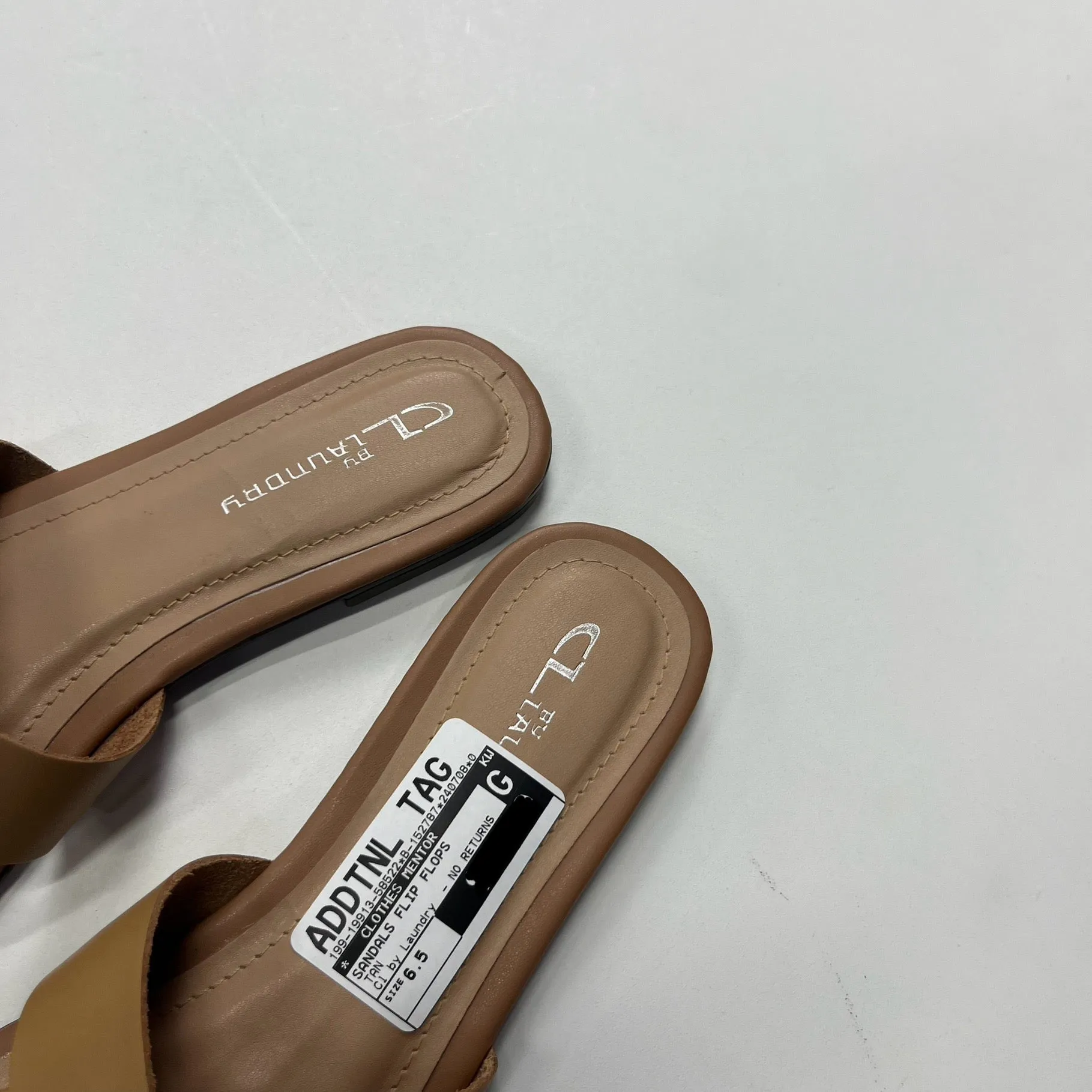 Vionic Recovery Flip Flops Tan Sandals Flip Flops Cl By Laundry, Size 6.5