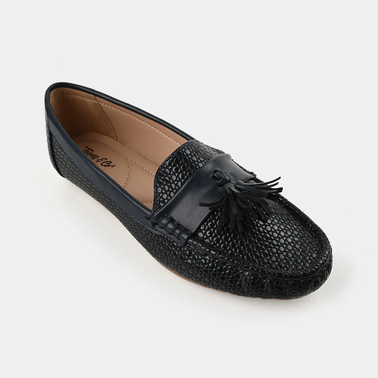 Teens Girls Loafers OS-06-NAVY Smathers And Branson Loafers
