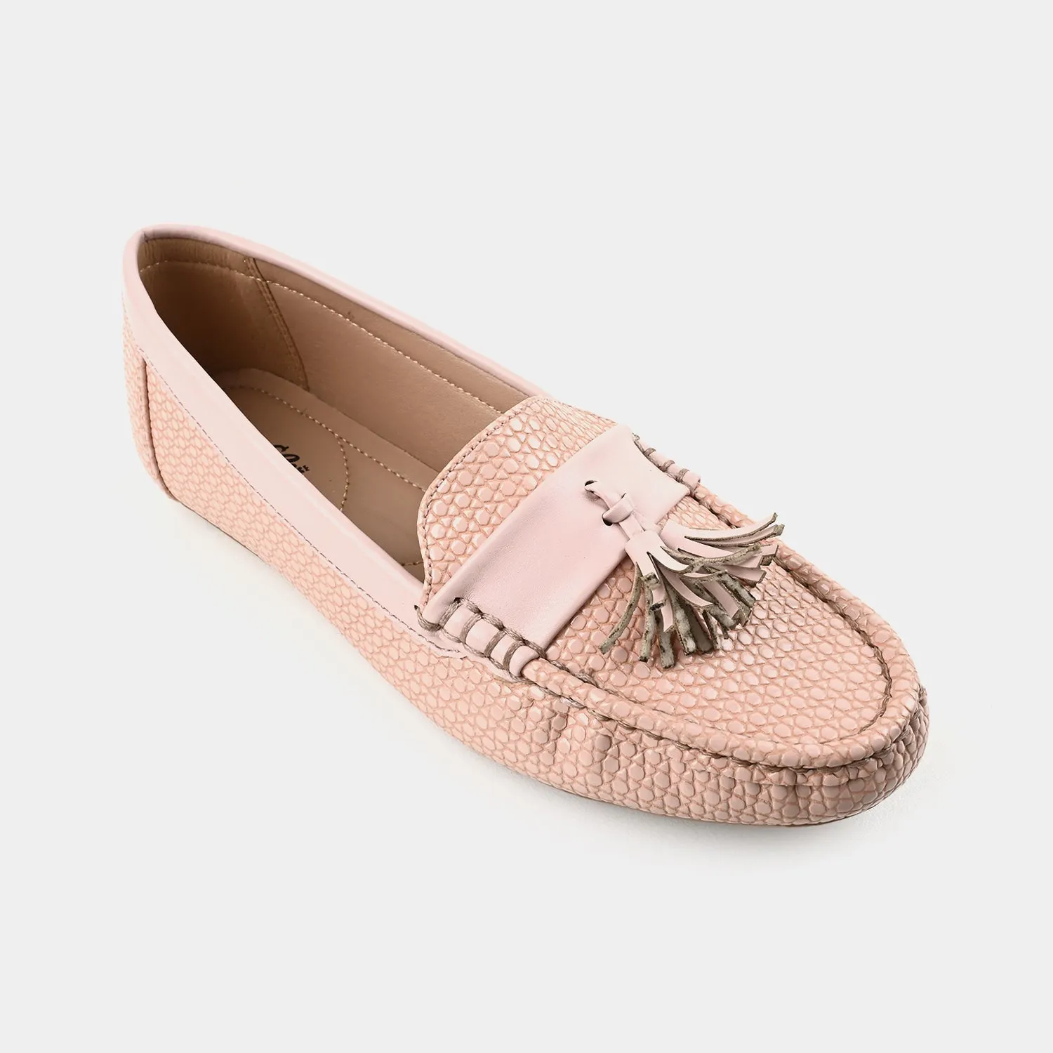 Casual Tassel Loafers Teens Girls Loafers OS-06-Tea Pink