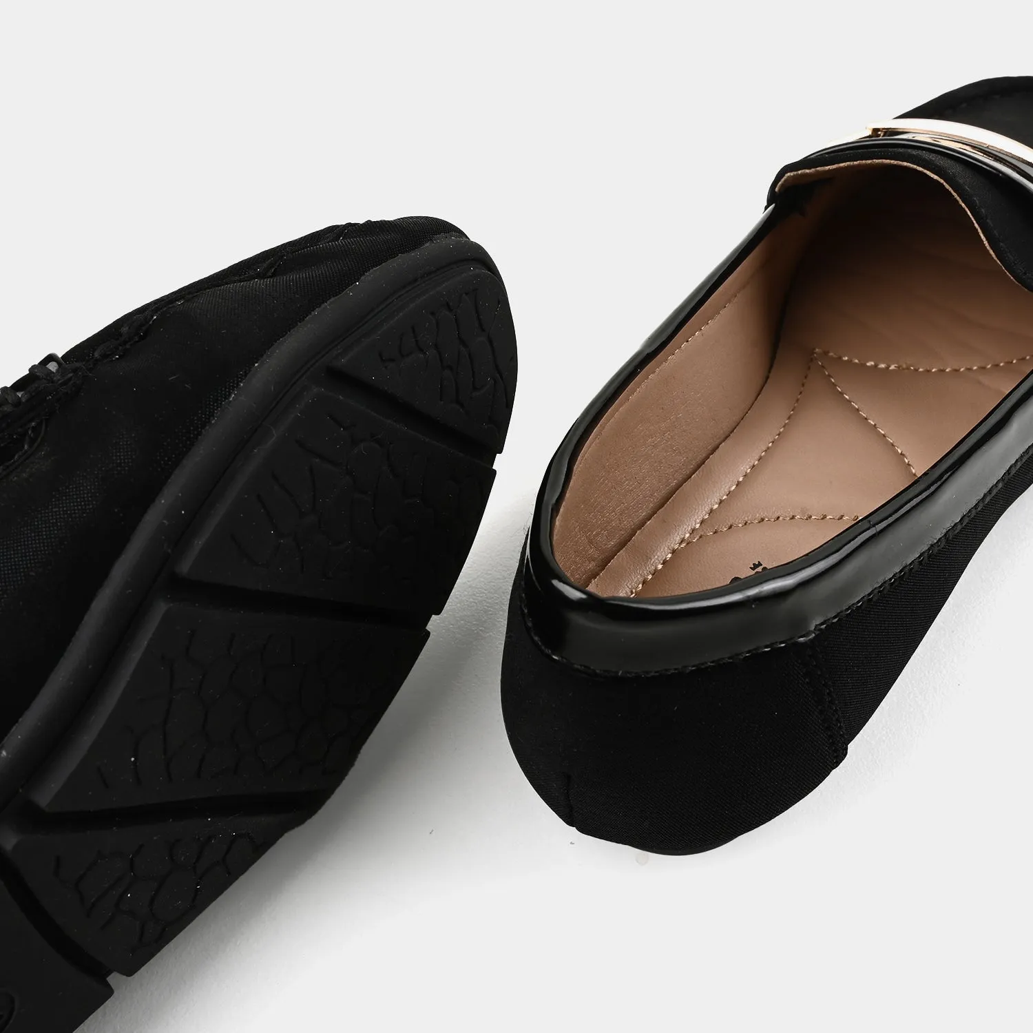 Teens Girls Loafers OS-07-BLACK To Boot Loafers