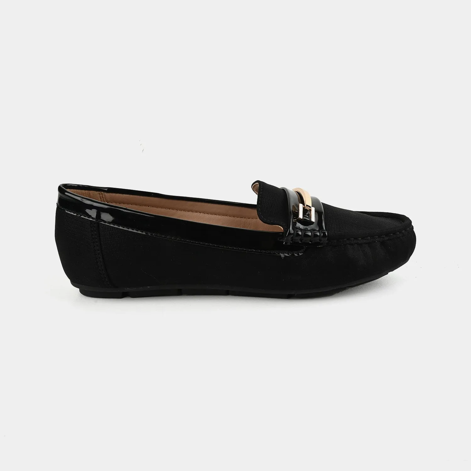 Supportive Loafers Teens Girls Loafers OS-07-BLACK
