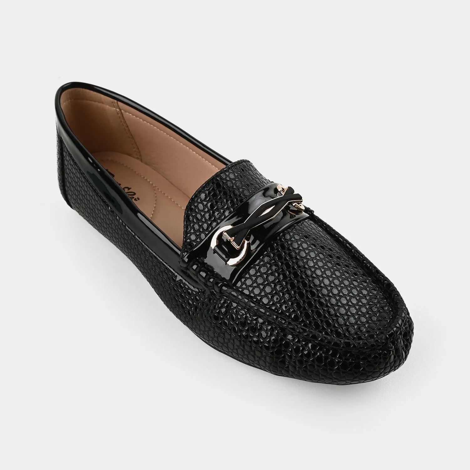 Loafers Spanish Teens Girls Loafers OS-08-BLACK