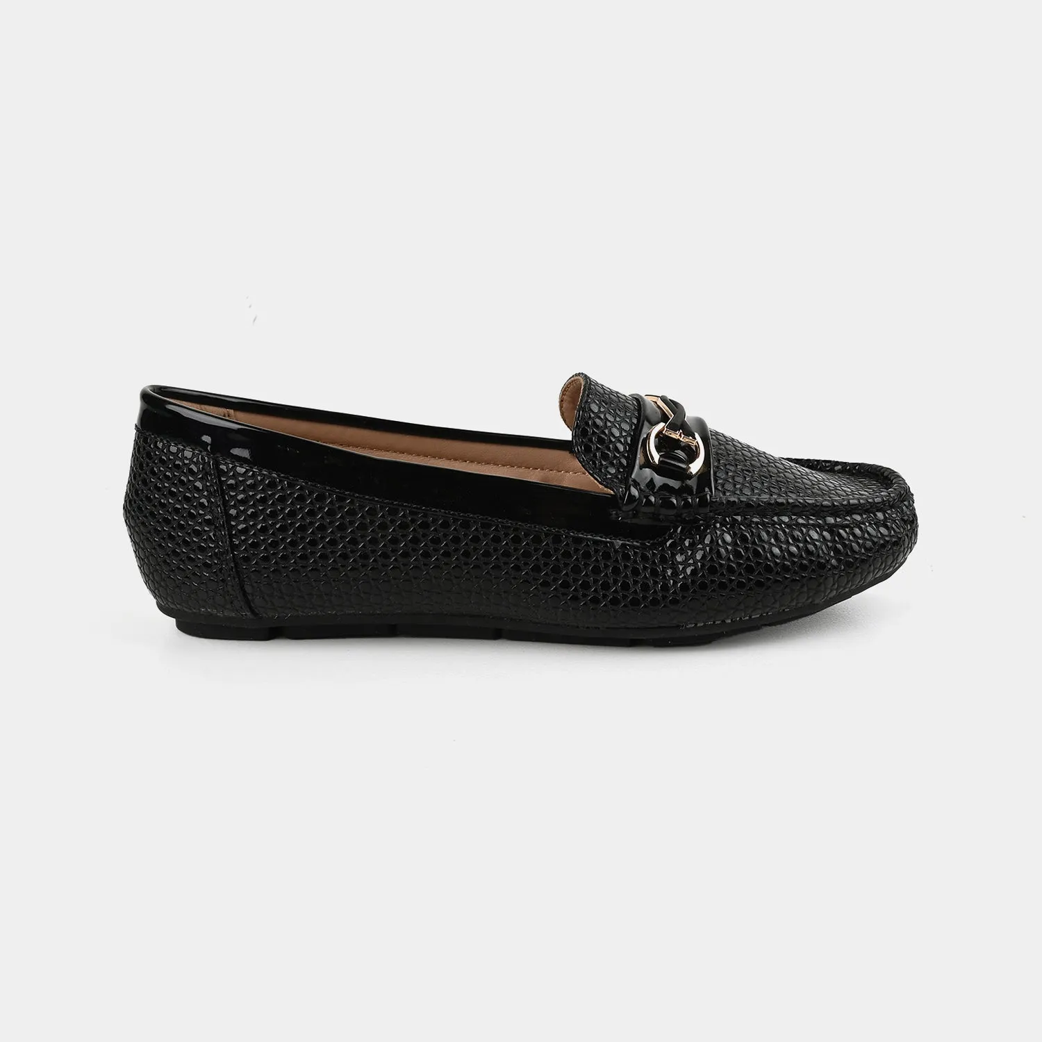 Teens Girls Loafers OS-08-BLACK 70s Loafers