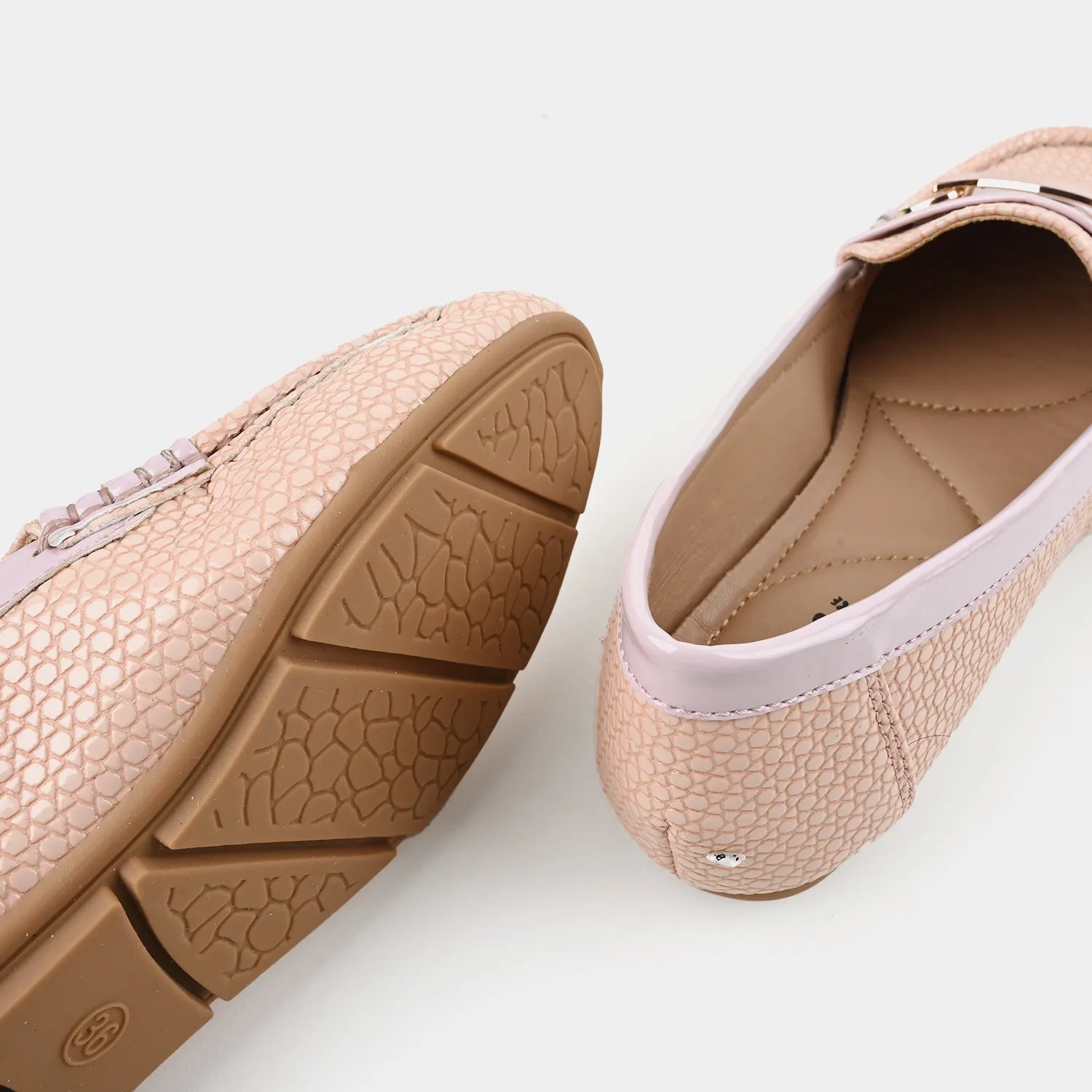 Teens Girls Loafers OS-08-Pink Loafers For Sale