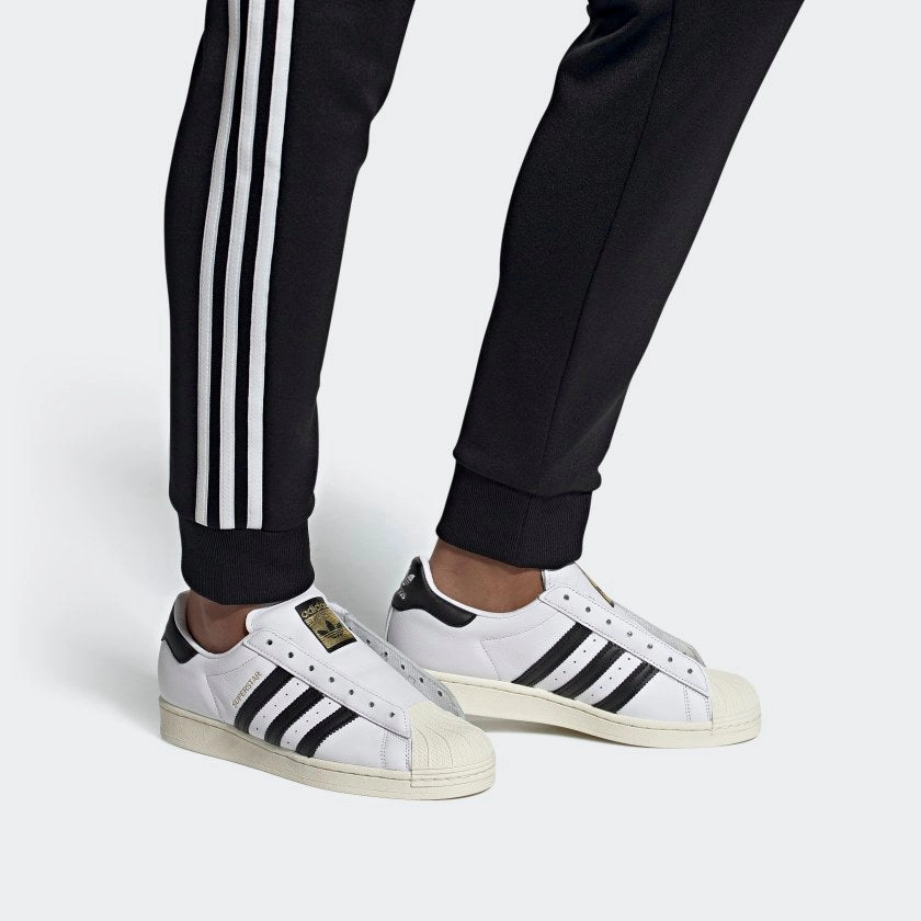 Adidas Superstar Laceless - Cloud White / Core Black Shoes Adidas Forum Low