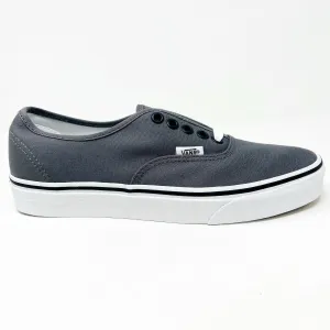 VANS Authentic Pewter Gray Black Womens Classic Casual Shoes Suit With Casual Shoes