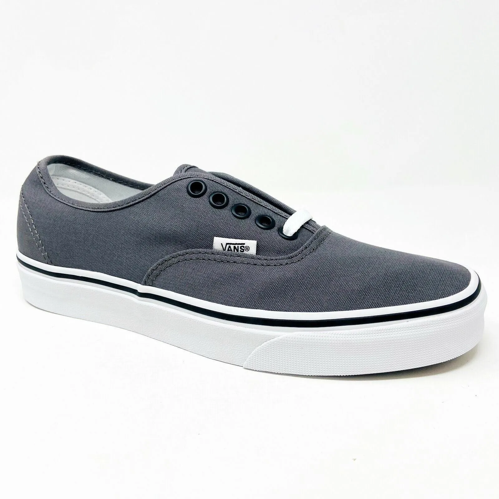 Most Popular Casual Shoes VANS Authentic Pewter Gray Black Womens Classic Casual Shoes