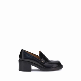 Dr Scholls Loafers Tod's Black Calf Leather Bos Taurus Platform Loafers