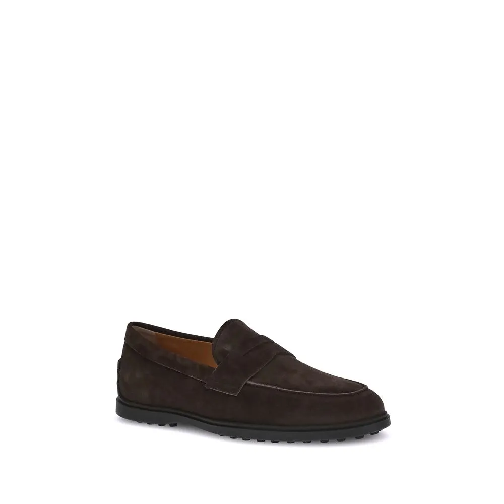 Penny Loafers With Arch Support Tod's Brown Calf Leather Bos Taurus Slip-On Loafers