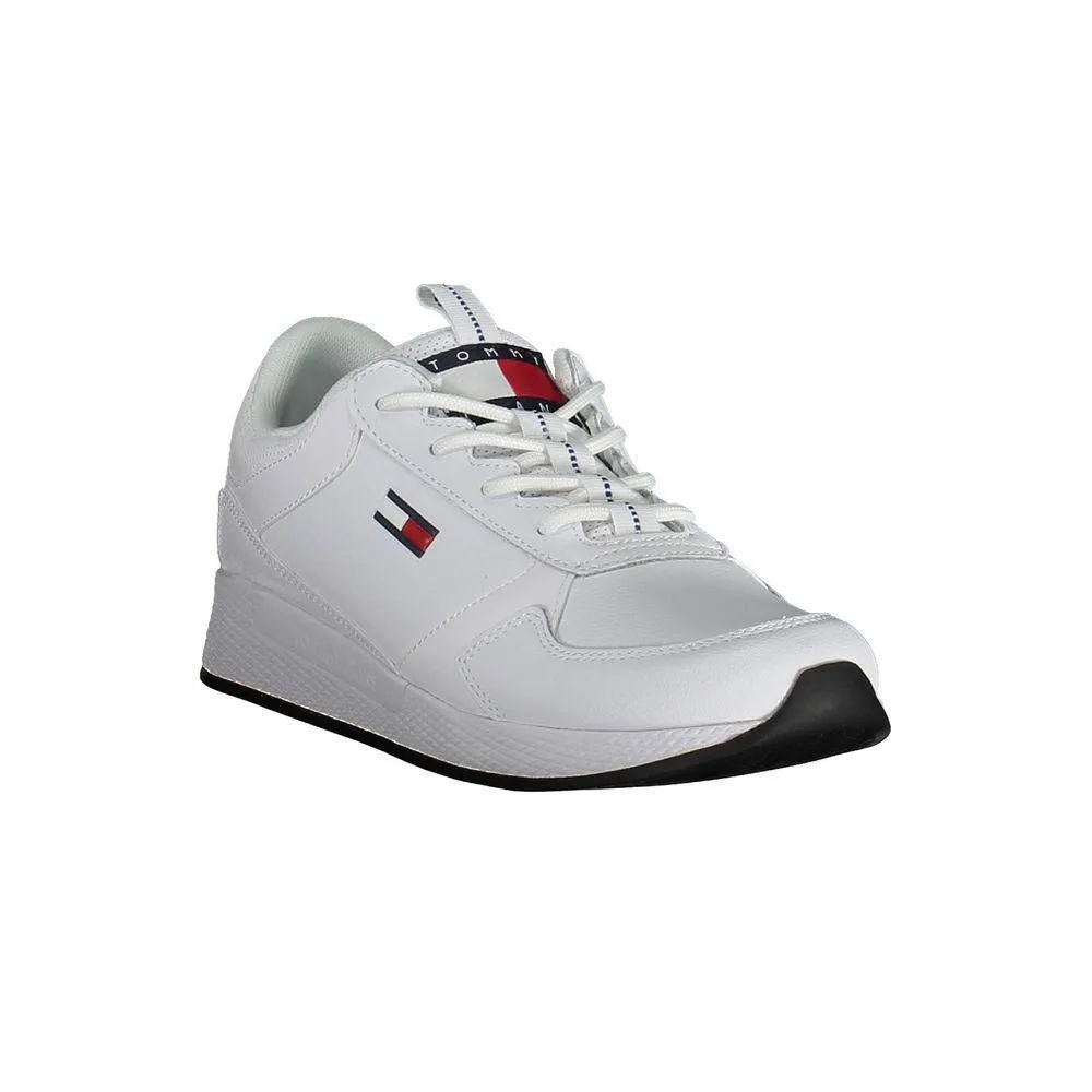 Tommy Hilfiger White Polyester Sneaker Hustle Sneakers