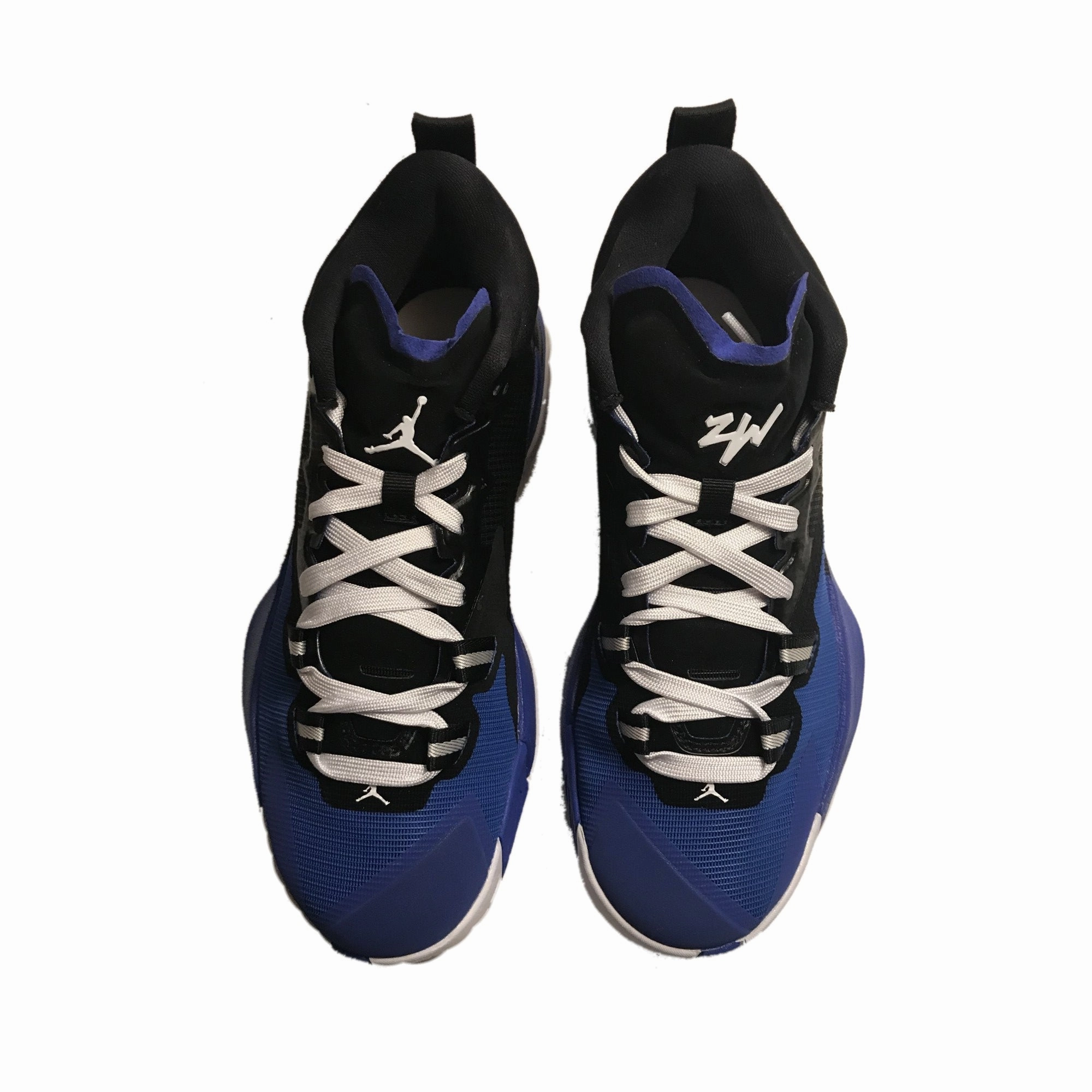 Nike Kids Jordan Zion 1 Basketball Boot/Shoe - Black/White/Hyper Royal Asics Gel Resolution Pickleball Shoes