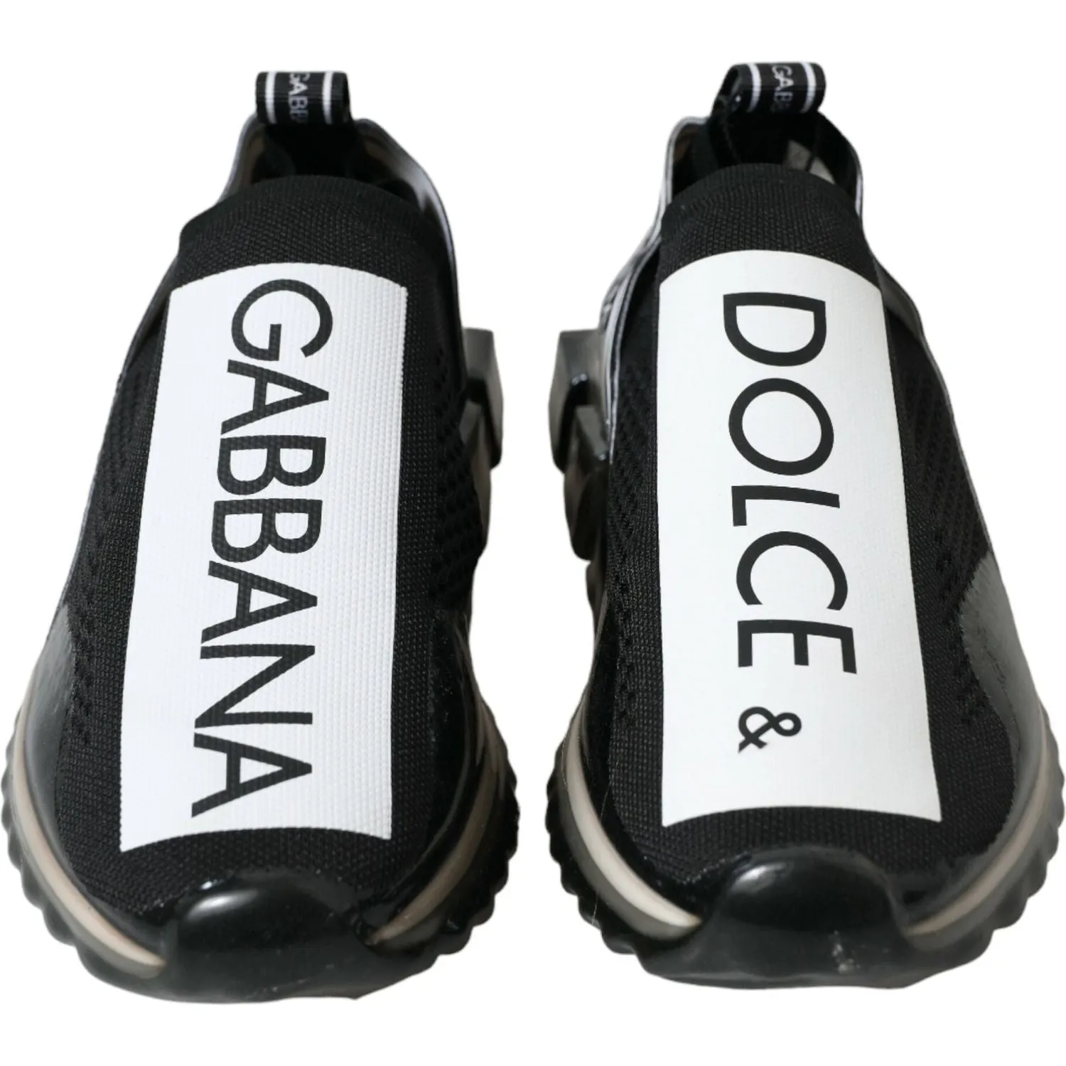 Sketches Sneakers Dolce & Gabbana Black White Slip On Sneakers Sorrento Shoes