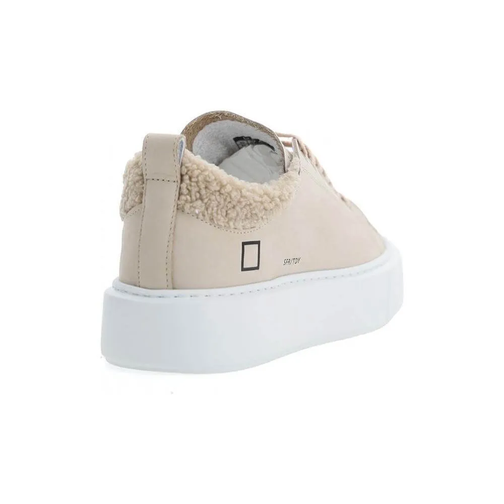 D.A.T.E Beige Leather Sneaker Sneakers Miami