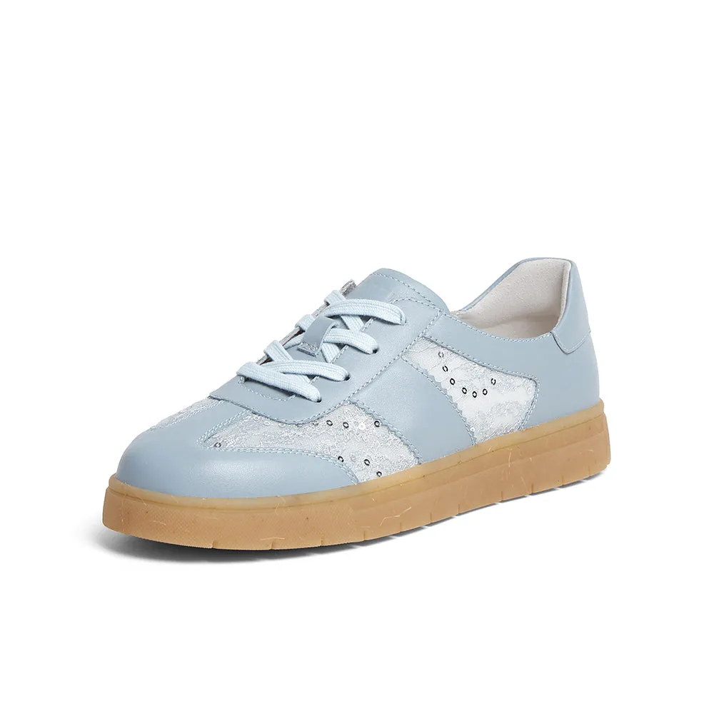 MIRABELL Cowhide leather/textile casual shoes (Women) On Casual Shoes
