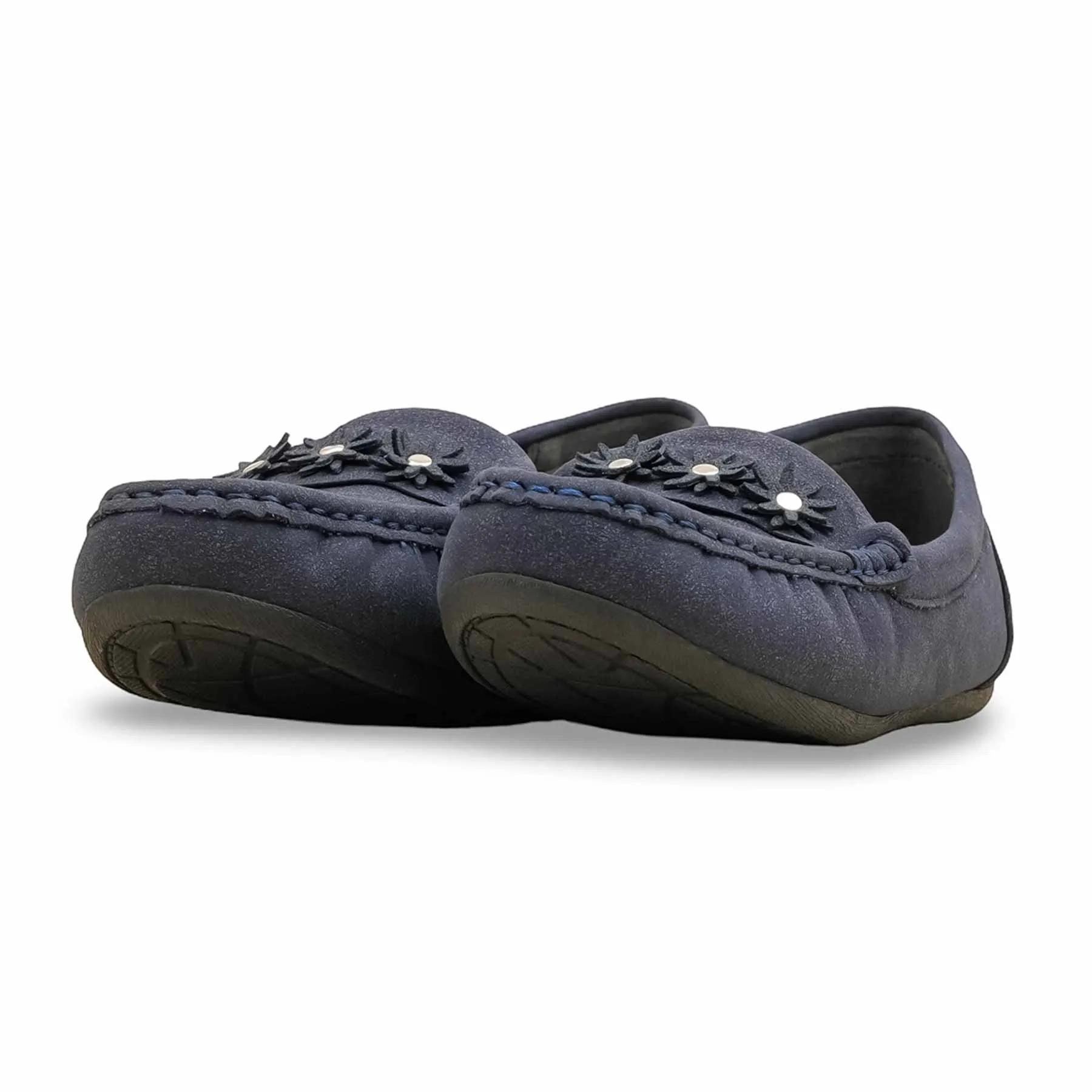 Casual Shoes Style Blue Women Moccasin WN4489