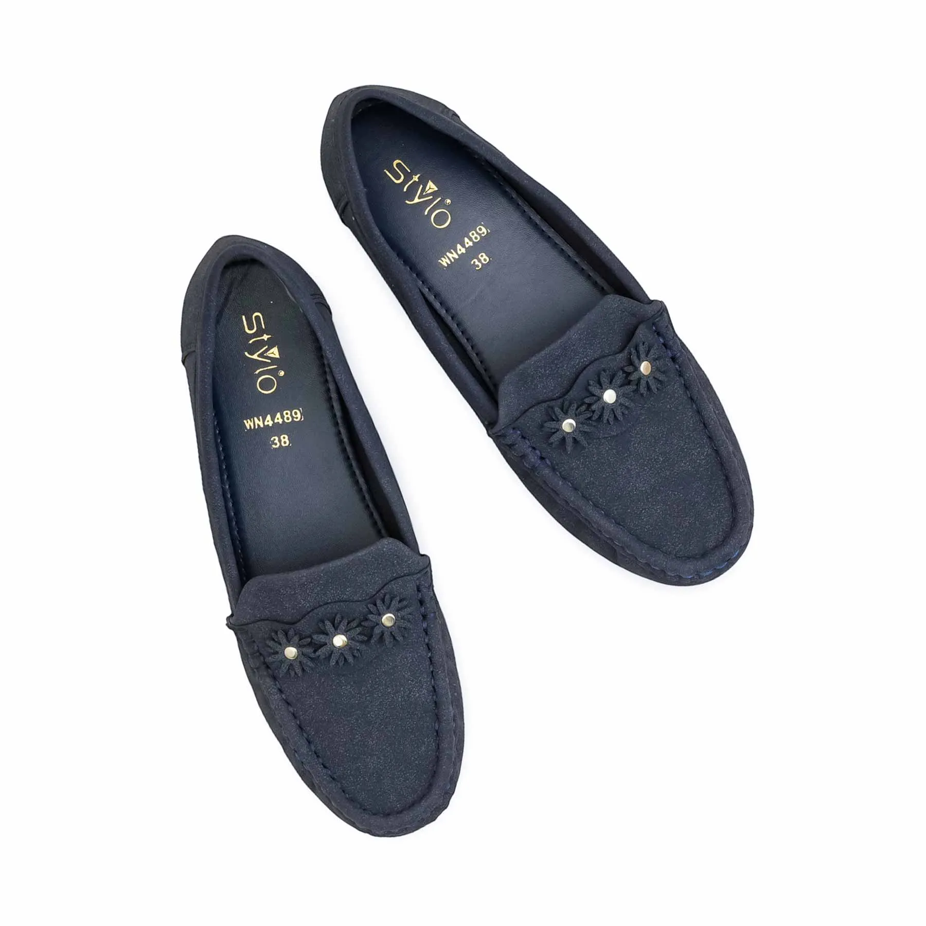 Blue Women Moccasin WN4489 Hotter Casual Shoes