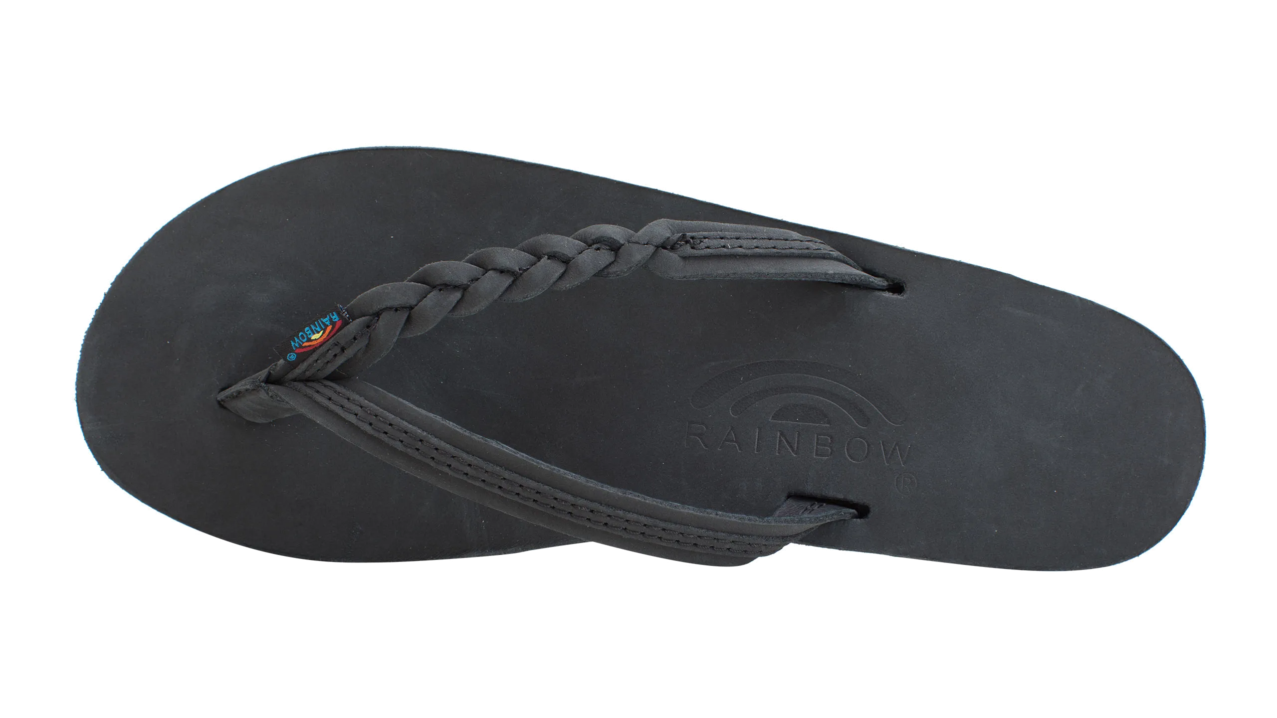 Flirty Braidy Black Non Toxic Flip Flops