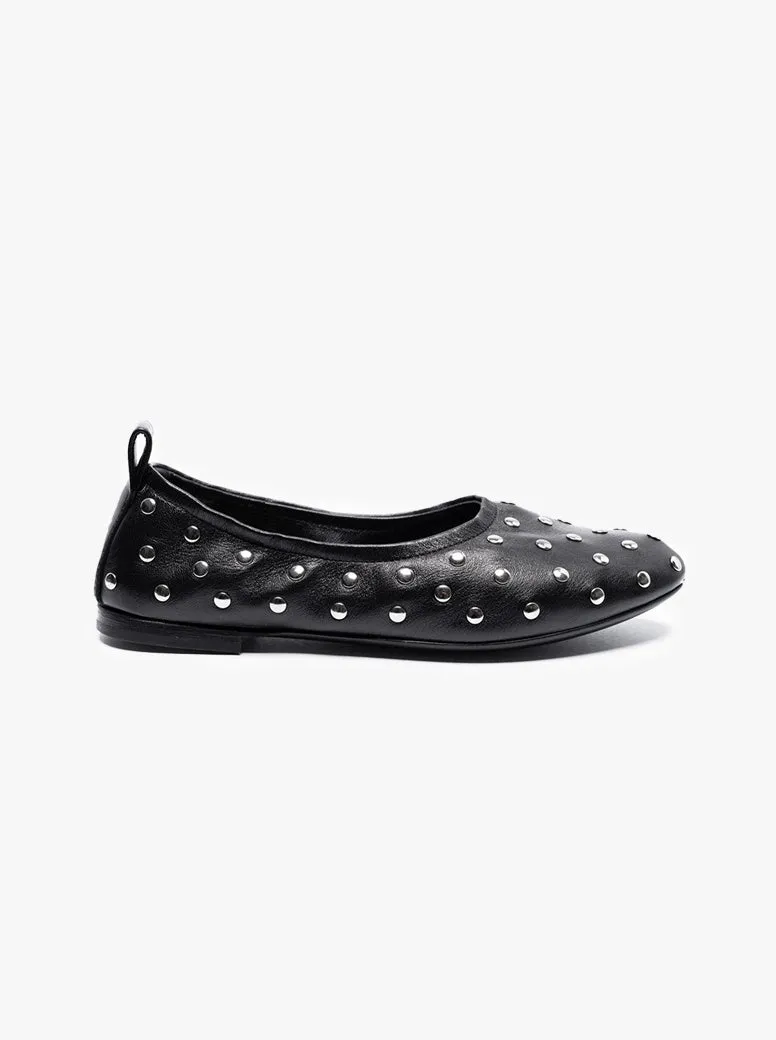 Loafers With Wide Leg Pants Milly Soft black