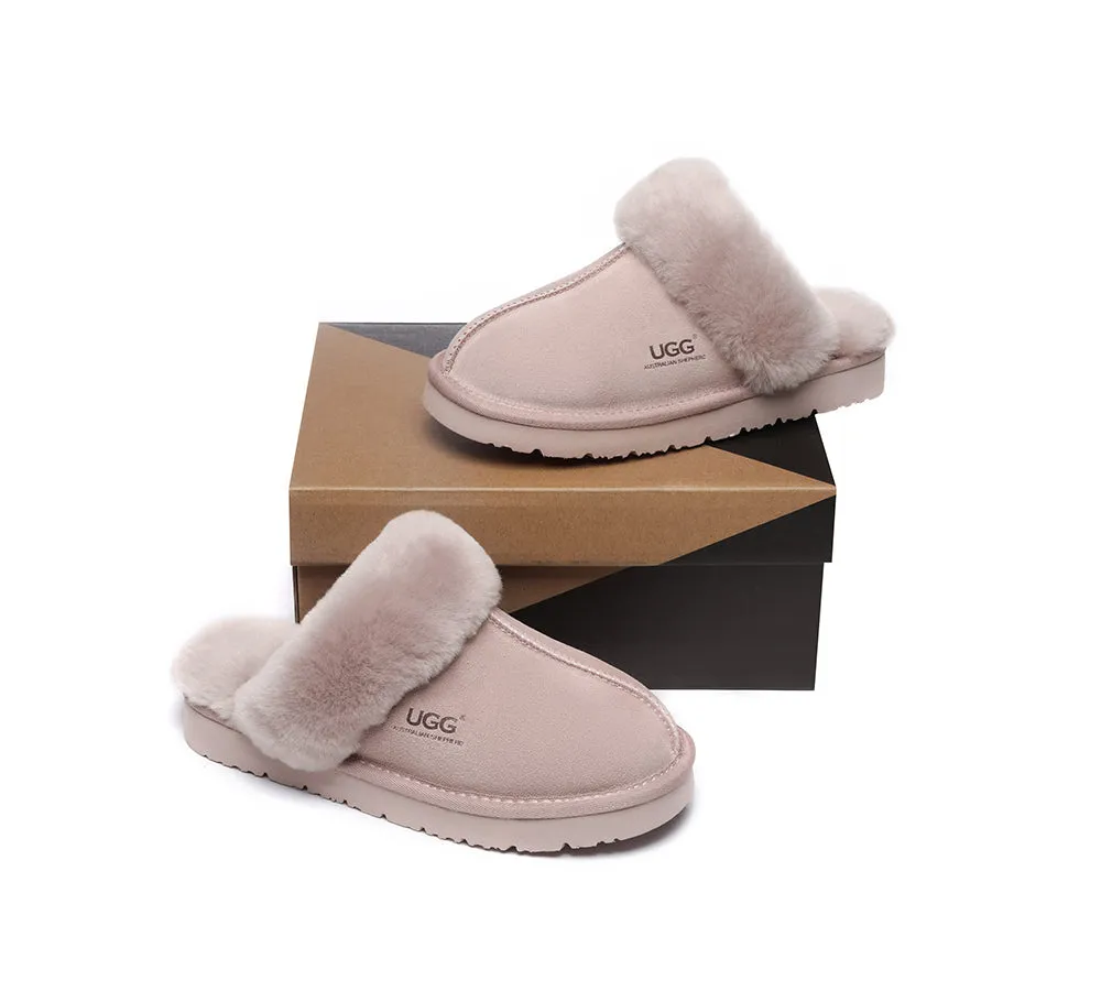 AUSTRALIAN SHEPHERD UGG Slippers Premium Sheepskin Wool Muffin Special Newborn Ballet 