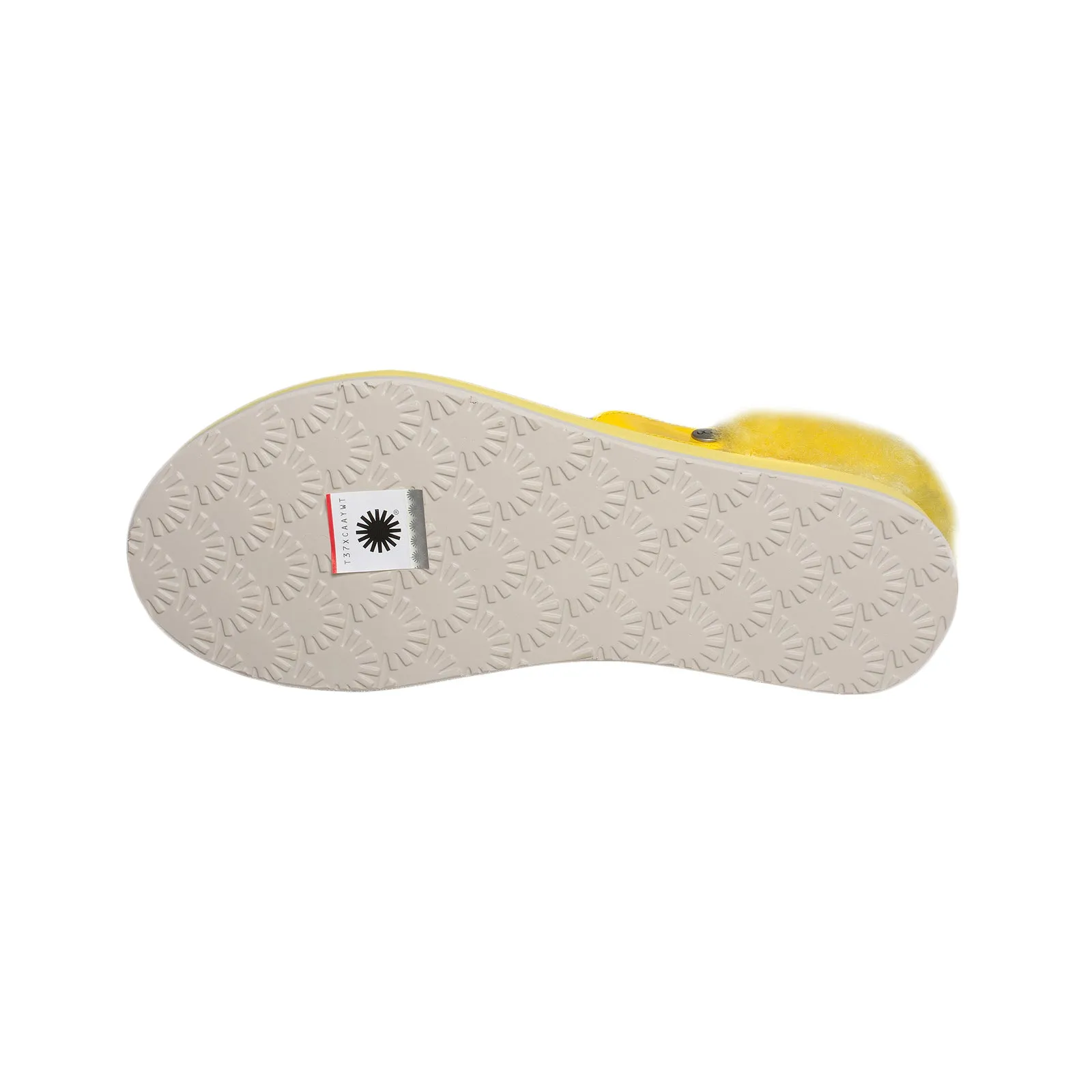 UGG LaaLaa Lemon Yellow Flip Flops - Women's Comfort Fit Orthopedic Flip Flops