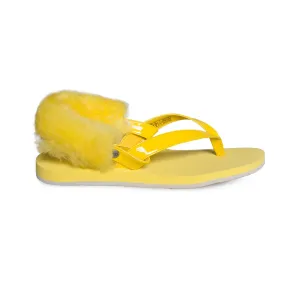 Character Flip Flops UGG LaaLaa Lemon Yellow Flip Flops - Women's