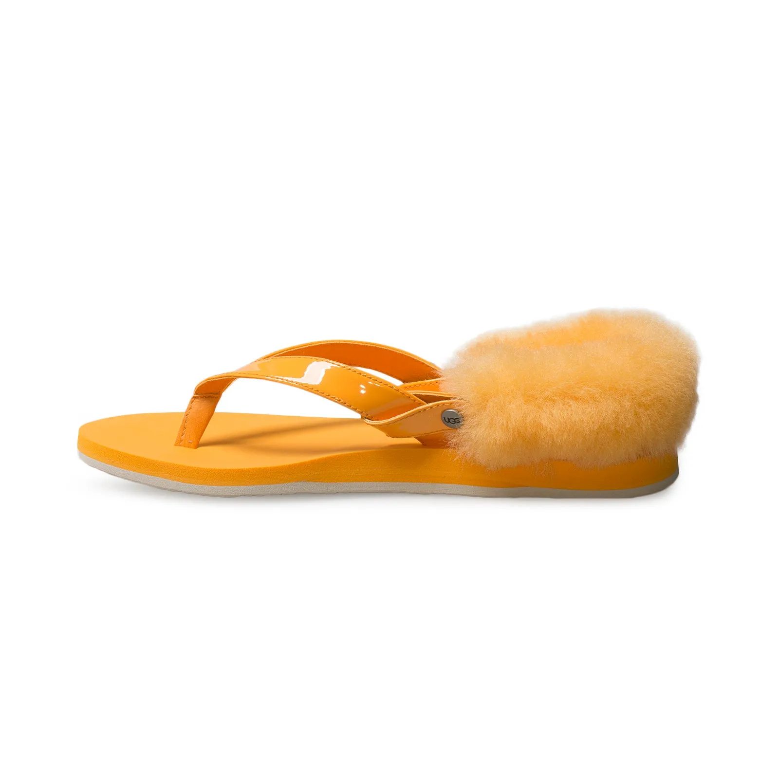 UGG LaaLaa Orange Zinnia Flip Flops - Women's Flip Flops Relaxed Fit