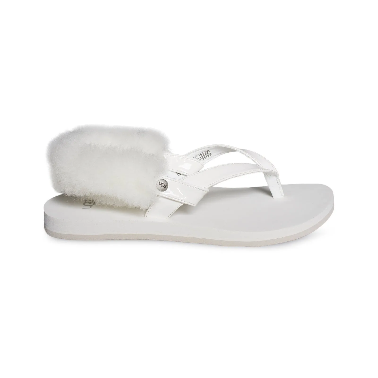 Flip Flops By Bulk UGG LaaLaa White Flip Flops - Women's