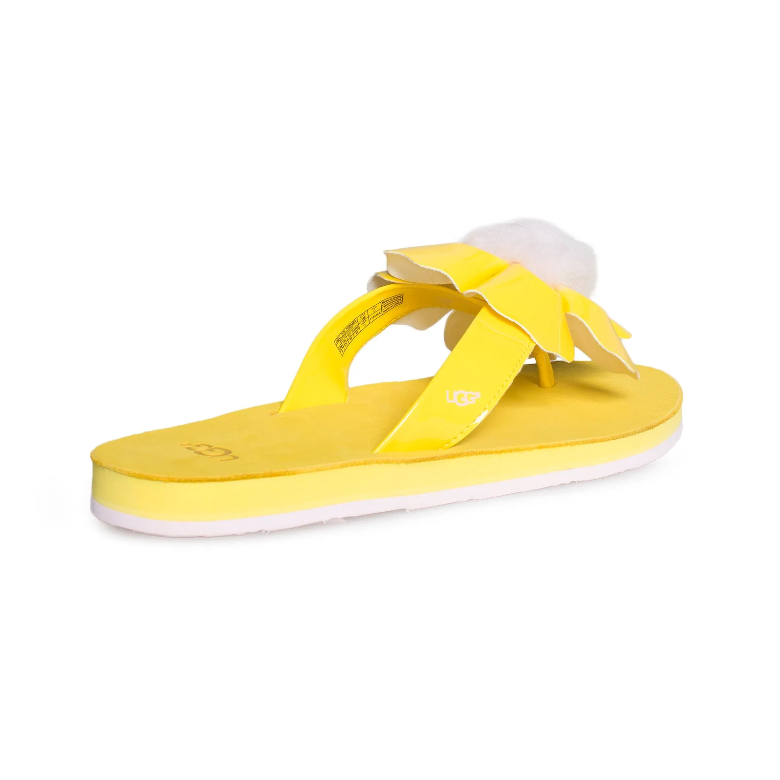 Spanish Flip Flops UGG Poppy Lemon Yellow Flip Flops - Women's