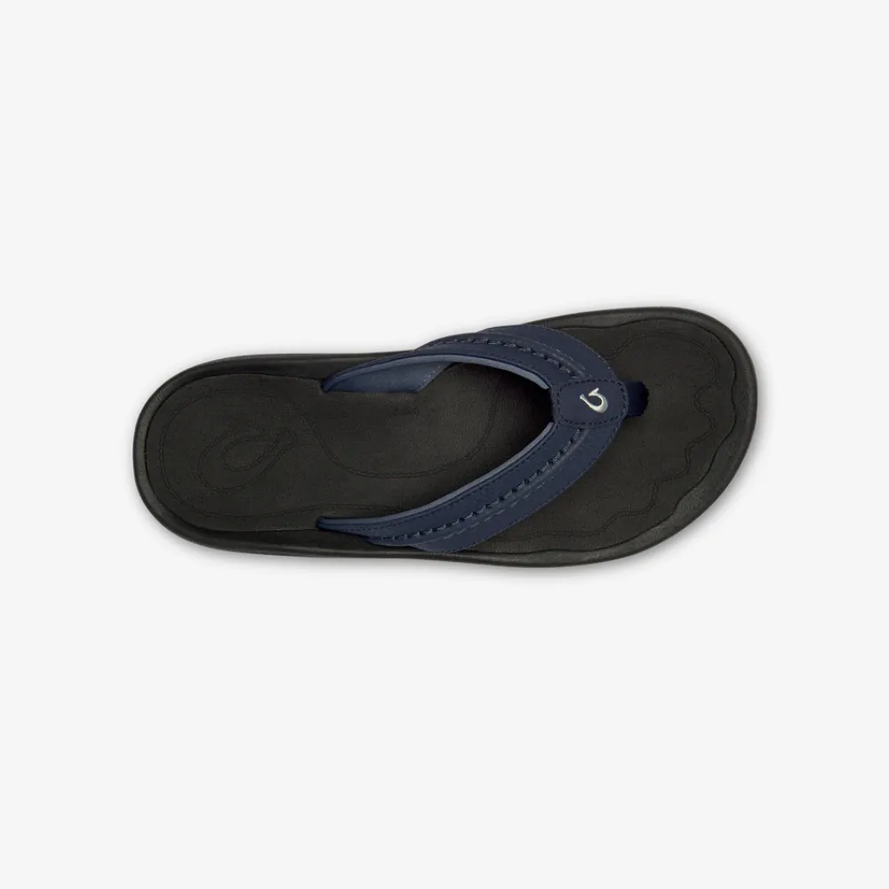 OluKai Hokua Mens Beach Sandals - Blue Depth/Black 10161-TF40 Tasman Slippers Journeys Kidz