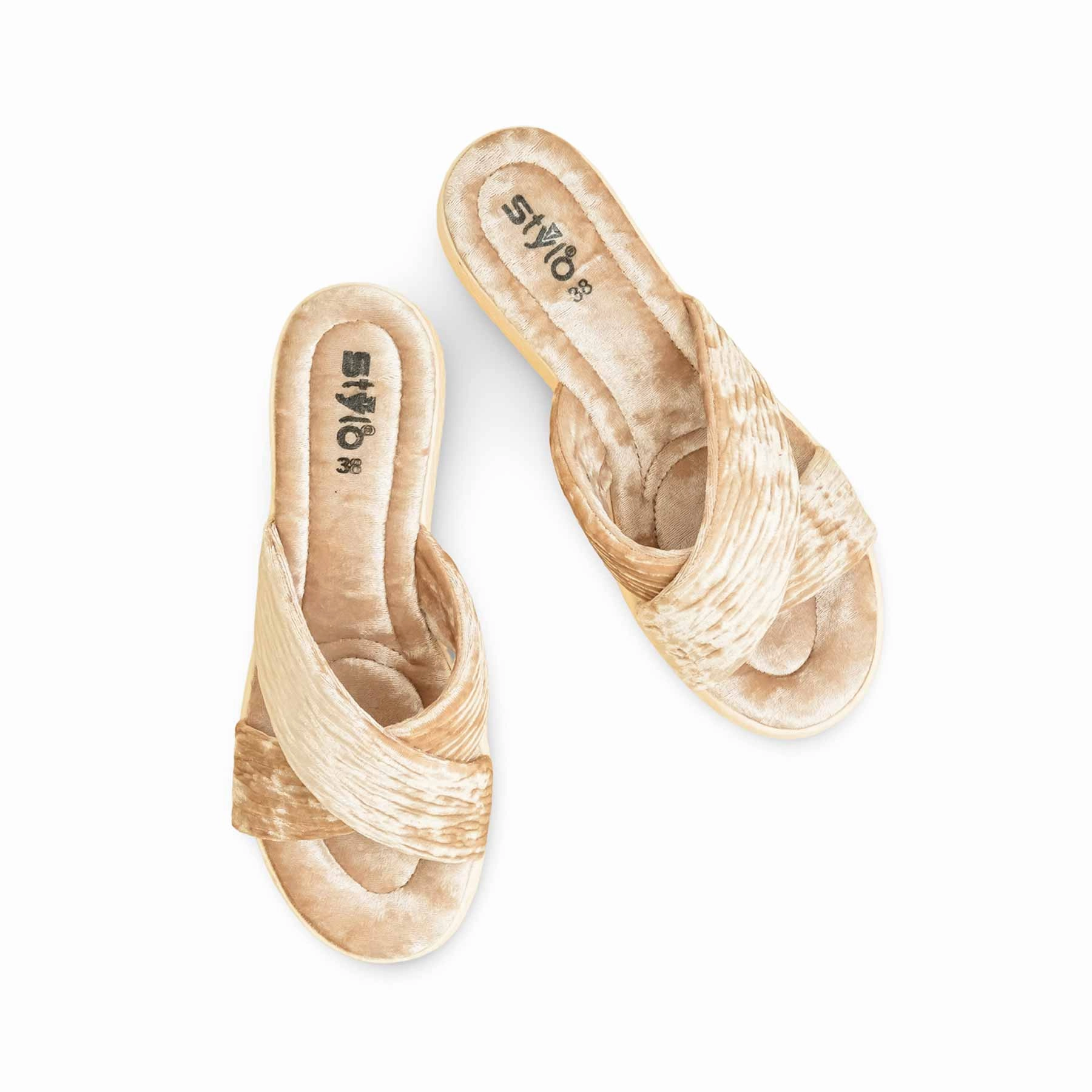 Fawn Formal Slipper For Ladies PU0610 Toe Slide